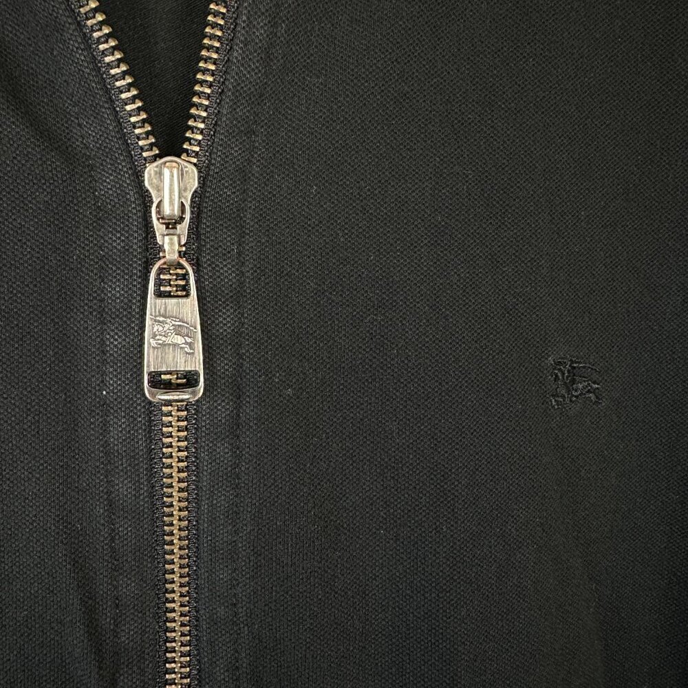 Burberry London Womens Medium Hoodie Nova Check Luxury Designer Casual Black - Picture 5 of 5